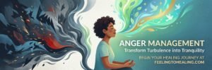Abstract calming gradient representing anger management therapy